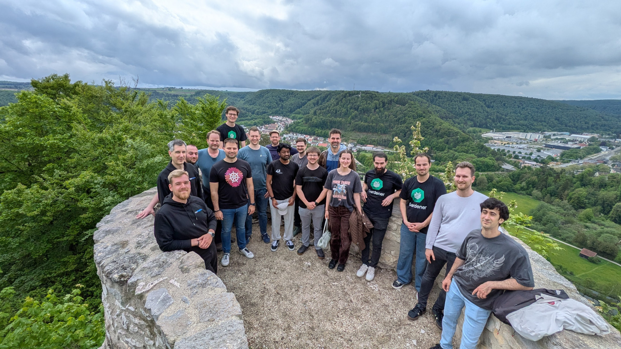 Hackathon attendees at the Rusenschloss